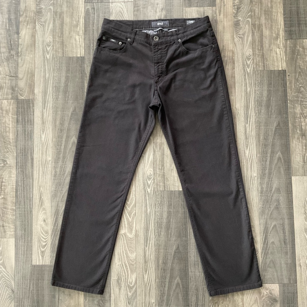 34x29 Brax Cooper Fancy Pants Men’s Black Regular Fit Five Pocket Stretch